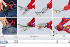 Примеры применения и характеристики ножниц электрика